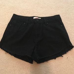 Black Jean Shorts Size 4